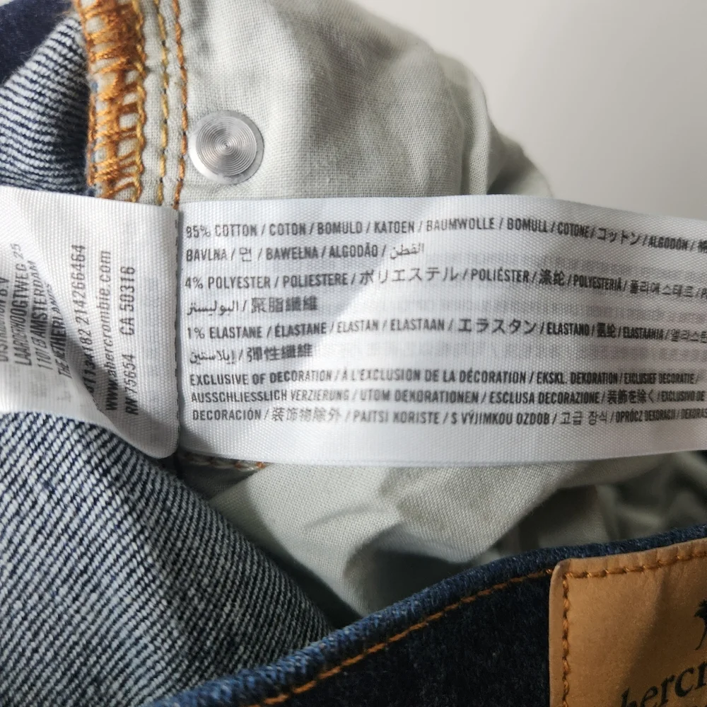 Abercrombie Kids Straight Leg Blue Jeans Size 9 10 Boys - Picture 6 of 6